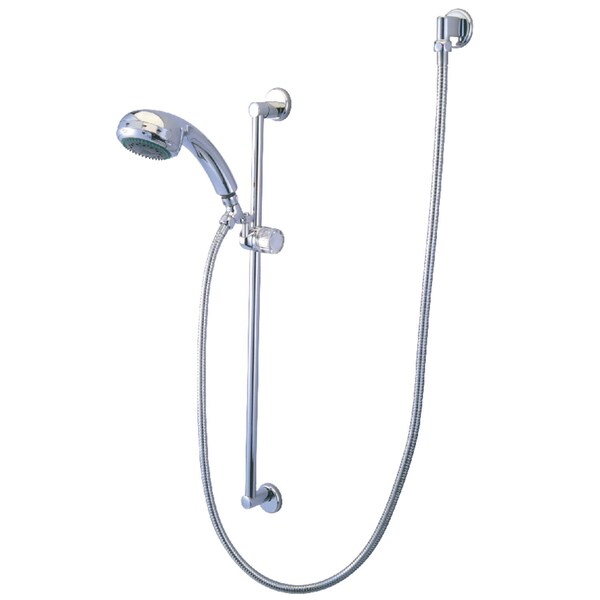 Kingston Brass Shower Combo, Polished Chrome, Wall Mount KXK1801W1 - main